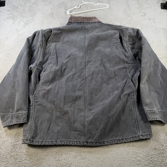 VTG Carhartt Jacket Mens 2XL Chore Coat C02PTL Blanket Lined 90s USA Made Petrol - Picture 7 of 7